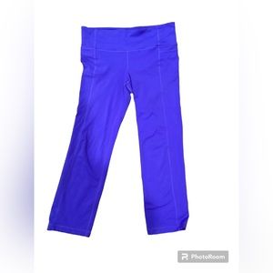 Athleta Straight Up Cropped Pant Royal Blue